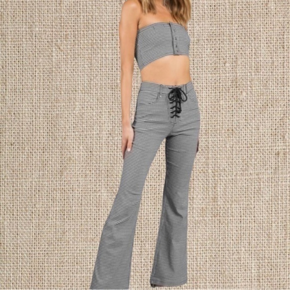 Checkered two piece set